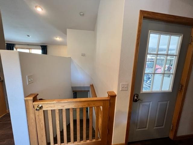 interior space with recessed lighting