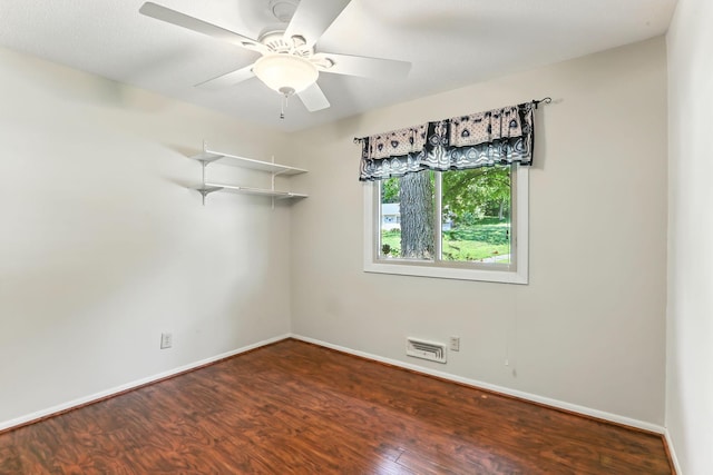 5820 139th St W, Apple Valley, MN 55124 - spare room featuring wood finished floors and a ceiling fan