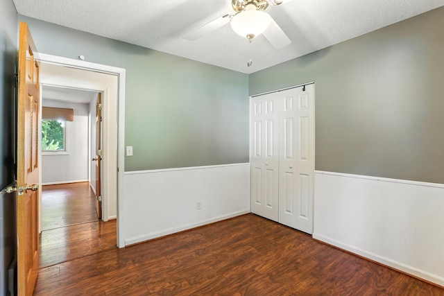 5820 139th St W, Apple Valley, MN 55124 - unfurnished bedroom with wood finished floors, a closet, and ceiling fan