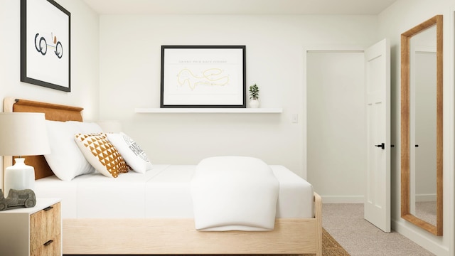 bedroom with carpet floors