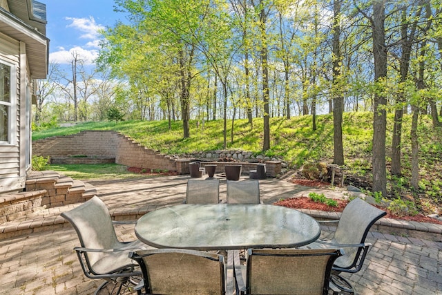 12800 Garrett Ct, Apple Valley, MN 55124 - view of patio featuring outdoor dining area
