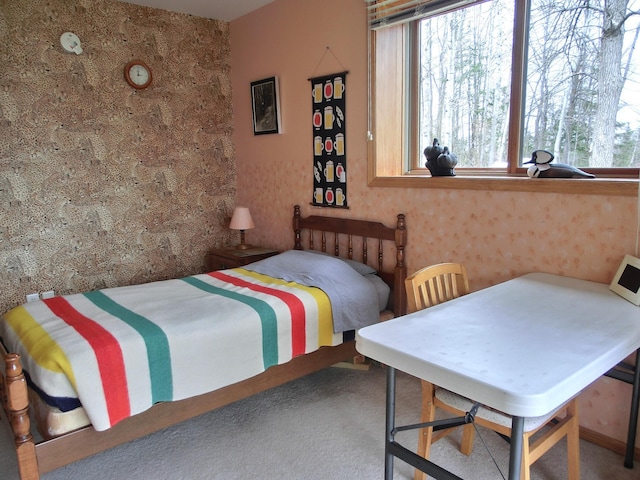 499 Tamarack Ct NE, Tenstrike, MN 56683 - bedroom with multiple windows and carpet floors