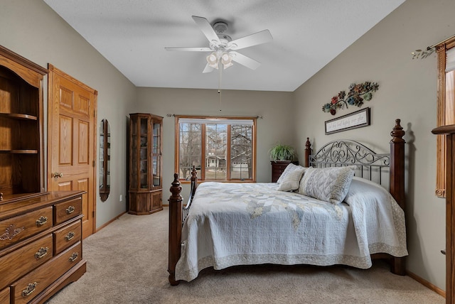 1609 26th St SE, Saint Cloud, MN 56304 - bedroom featuring light colored carpet, baseboards, and ceiling fan