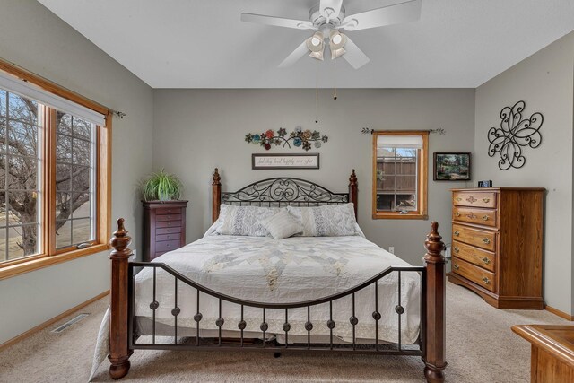 1609 26th St SE, Saint Cloud, MN 56304 - bedroom with carpet, multiple windows, and baseboards