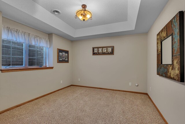 1609 26th St SE, Saint Cloud, MN 56304 - unfurnished room with carpet, baseboards, and a raised ceiling