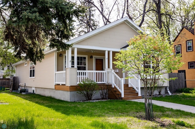 view of front facade with a porch