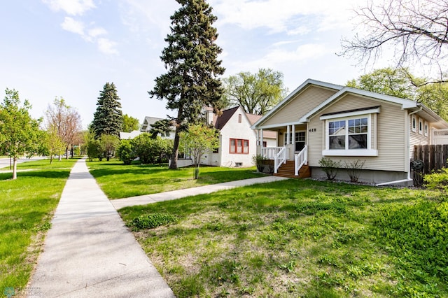 view of bungalow-style home