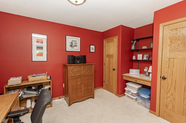 office space featuring carpet floors