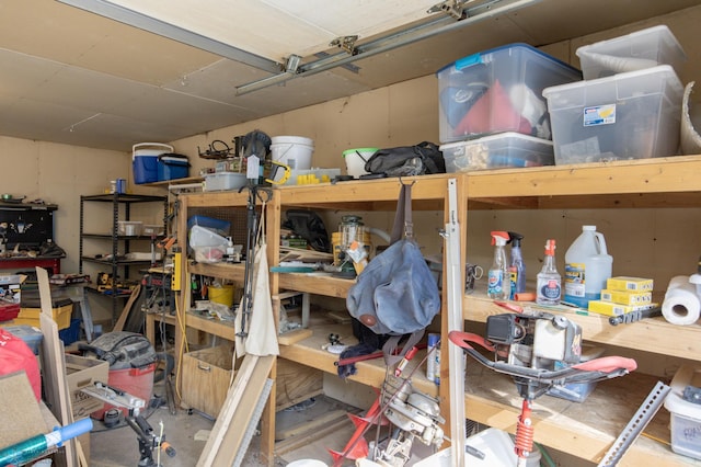view of storage room