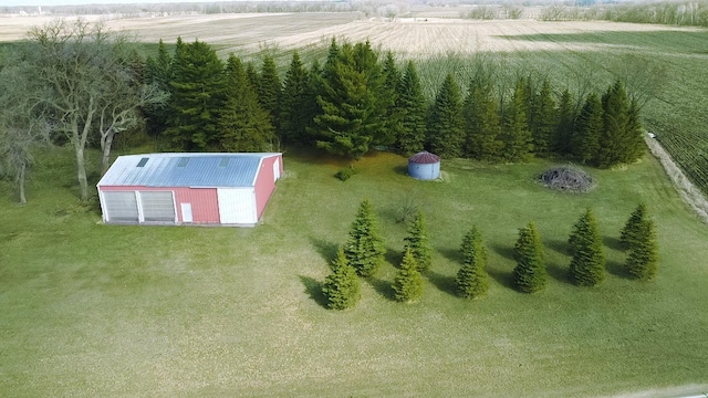 aerial view of sparsely populated area
