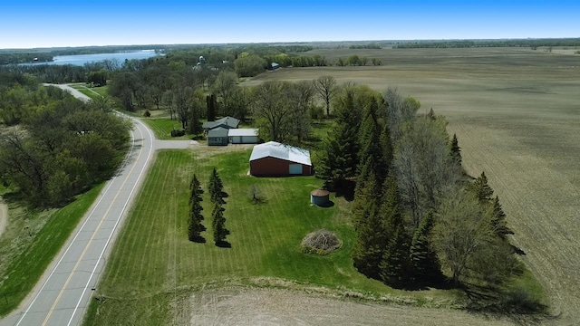 view of property location with rural landscape and a large body of water