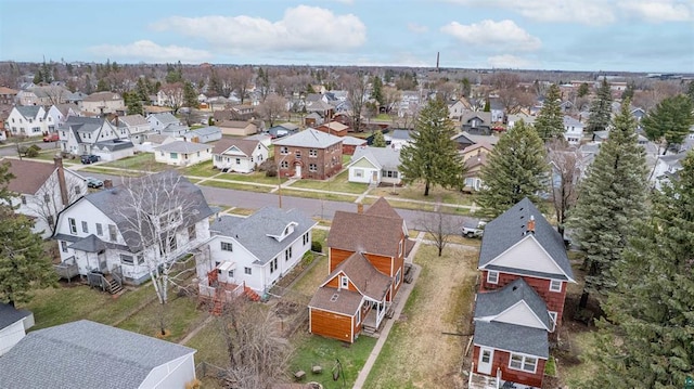 bird's eye view featuring a residential view