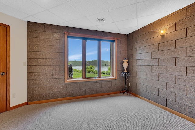 22 13th St S, Sauk Rapids, MN 56379 - carpeted spare room featuring baseboards and a water view