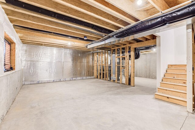 7145 208th Cv N, Forest Lake, MN 55025 - unfinished below grade area featuring stairway