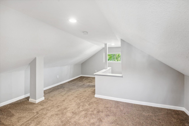 3410 Russell Ave N, Minneapolis, MN 55412 - bonus room featuring carpet floors, lofted ceiling, baseboards, and recessed lighting