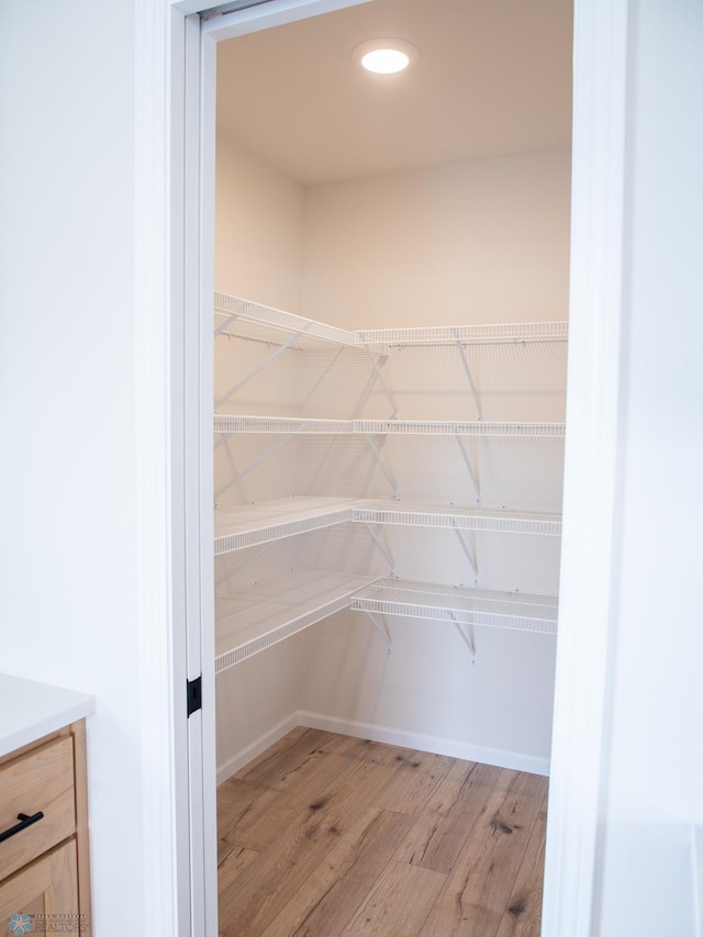 view of pantry