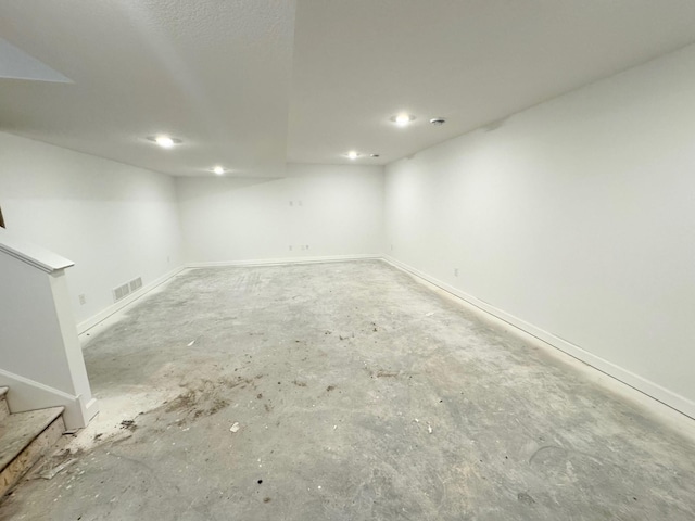 4424 Obsidian Way, Victoria, MN 55386 - finished below grade area with baseboards, stairway, and recessed lighting