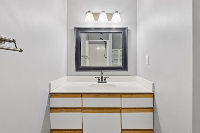 1604 Viking Dr, Buffalo, MN 55313 - bathroom with vanity and a shower
