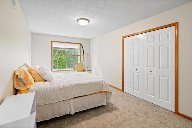 7625 Lachman Ave NE, Otsego, MN 55301 - carpeted bedroom with a textured ceiling and a closet