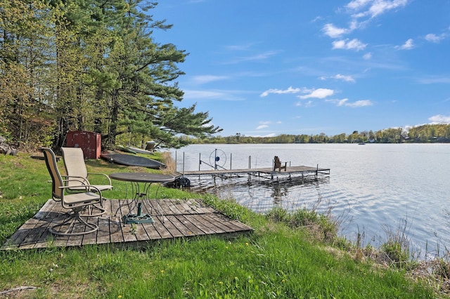 1949 Little Blake Lake Ln, Georgetown Twp, WI 54853 - dock area with a water view