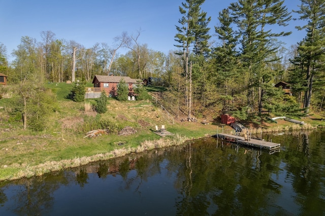 1949 Little Blake Lake Ln, Georgetown Twp, WI 54853 - dock area with a water view