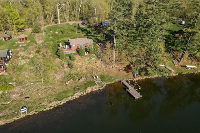 1949 Little Blake Lake Ln, Georgetown Twp, WI 54853 - aerial overview of property's location with a nearby body of water