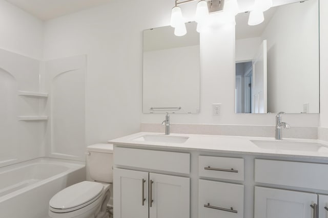 20092 67th Ave, Corcoran, MN 55340 - full bath with toilet, double vanity, and tub / shower combination