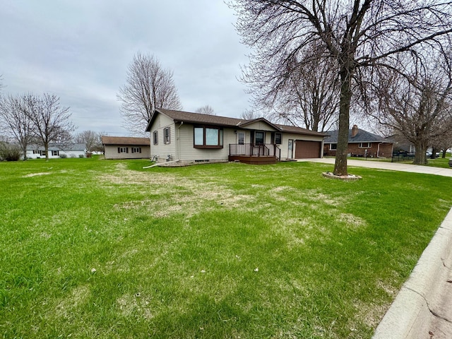 1112 10th St, Gaylord, MN 55334 - view of front of house with a front yard, a garage, and driveway