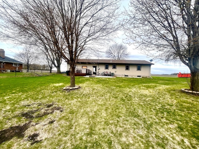 1112 10th St, Gaylord, MN 55334 - rear view of house with a deck