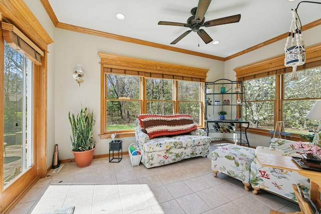 view of sunroom / solarium