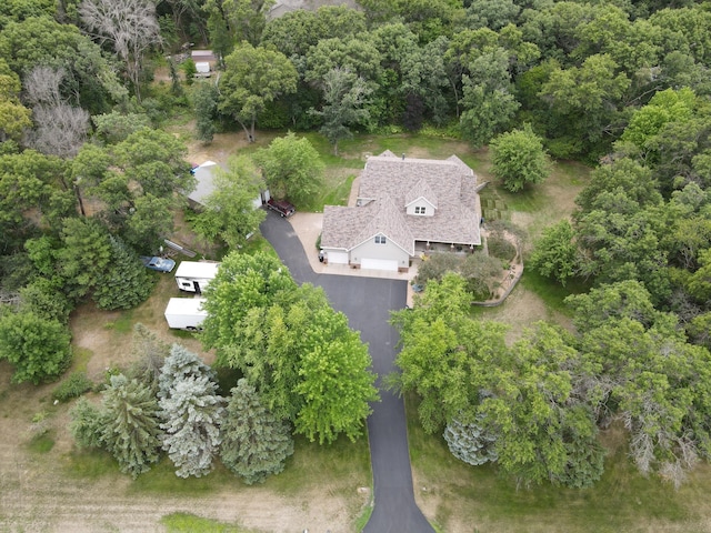 aerial view of property's location