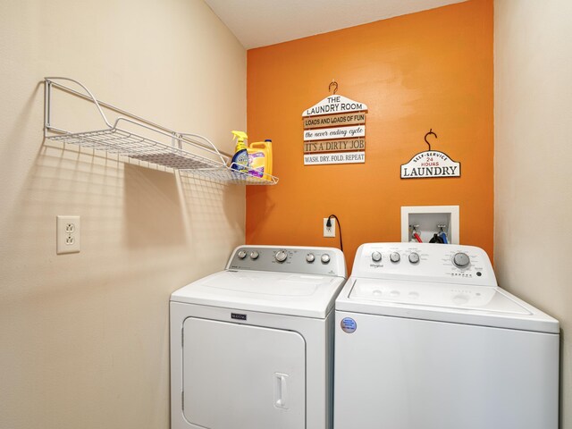 1351 Lone Pine Ln, Garfield Twp, WI 54001 - washroom with independent washer and dryer