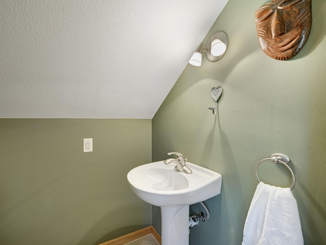 1351 Lone Pine Ln, Garfield Twp, WI 54001 - bathroom with lofted ceiling
