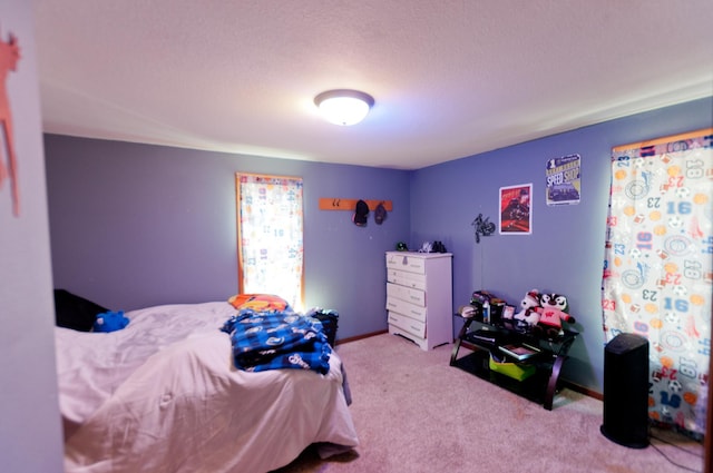 bedroom featuring carpet flooring