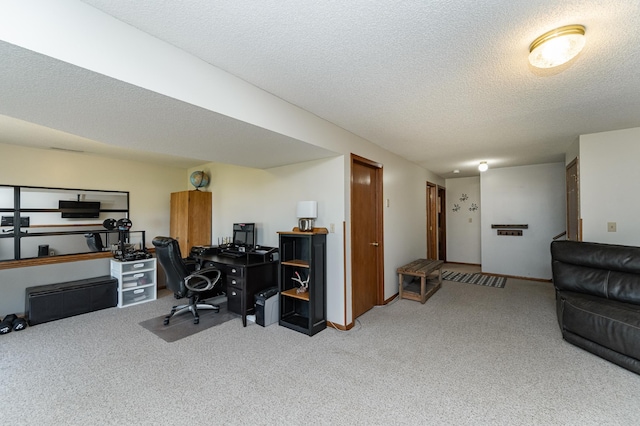 192 Harrison Ave SE, Racine, MN 55967 - carpeted office space featuring a textured ceiling and baseboards