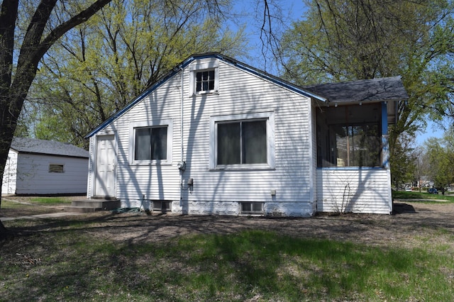 view of side of property