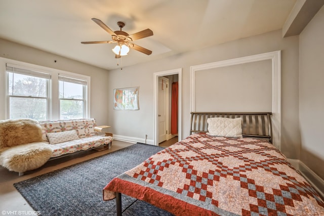 79 Western Ave N Unit 206, Saint Paul, MN 55102 - bedroom with baseboards and a ceiling fan