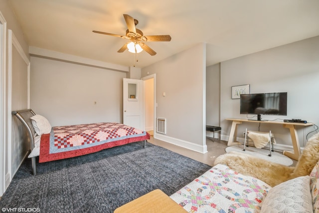79 Western Ave N Unit 206, Saint Paul, MN 55102 - bedroom featuring baseboards and ceiling fan