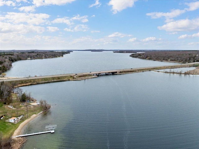 19531 Pine Landing Dr, Grand Rapids, MN 55744 - water view featuring a notable bridge