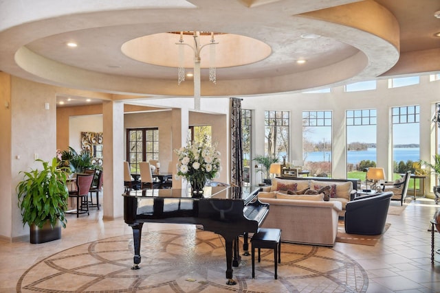 1860 Shoreline Dr, Orono, MN 55391 - community lobby with recessed lighting and a water view