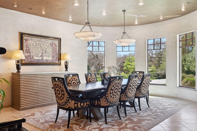 1860 Shoreline Dr, Orono, MN 55391 - dining room with tile patterned flooring and recessed lighting