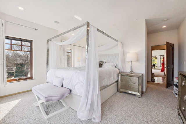 1860 Shoreline Dr, Orono, MN 55391 - bedroom featuring light colored carpet and recessed lighting