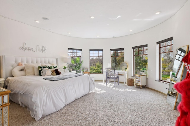 1860 Shoreline Dr, Orono, MN 55391 - carpeted bedroom with recessed lighting and baseboards