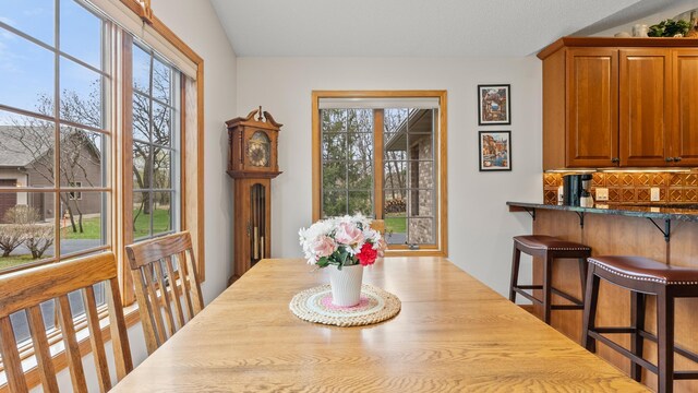 view of dining space