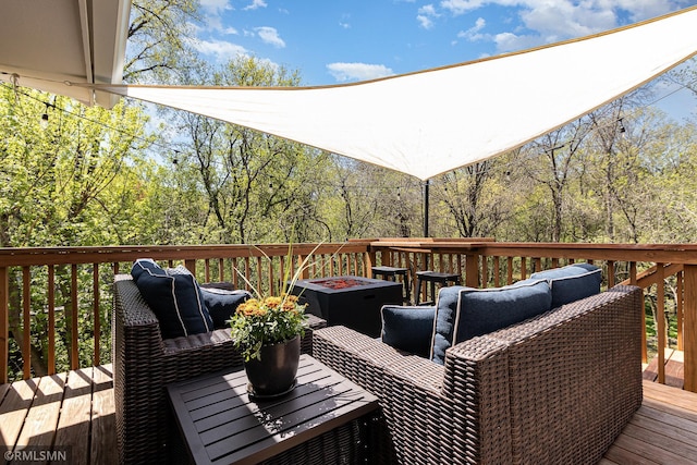 view of deck