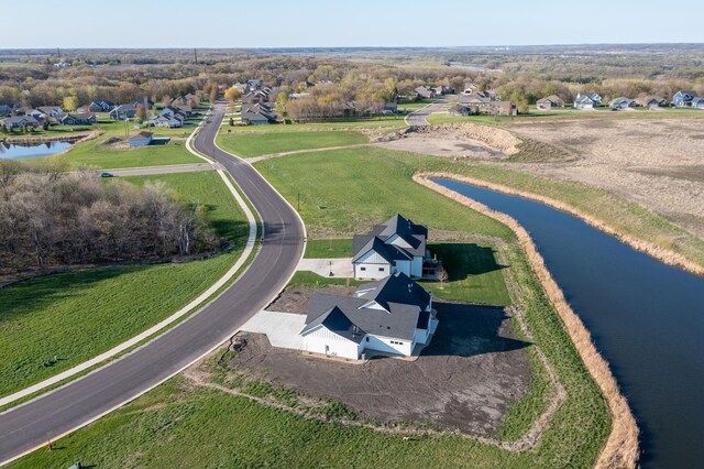 bird's eye view of a large body of water