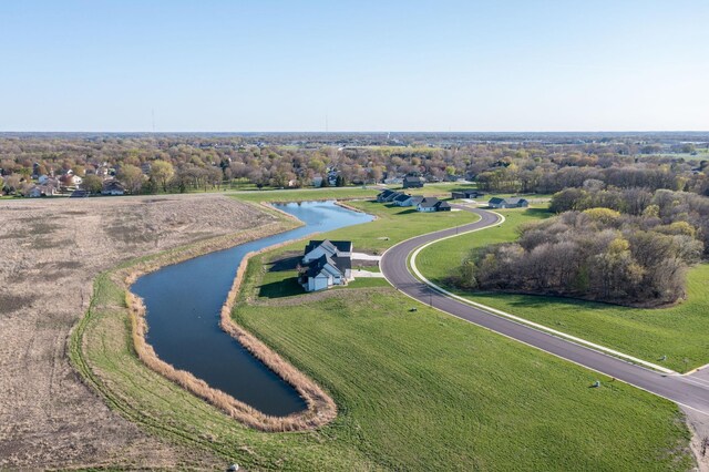 bird's eye view of a large body of water