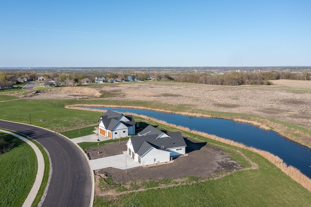 2132 Deerwood Dr, North Mankato, MN 56003 - overview of rural landscape featuring a nearby body of water