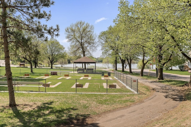 view of home's community featuring a gazebo