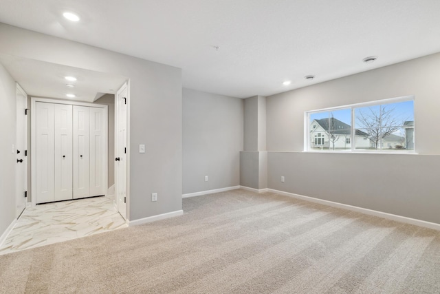 6746 Wildflower Way, Minnetrista, MN 55331 - unfurnished bedroom with recessed lighting, baseboards, and light colored carpet